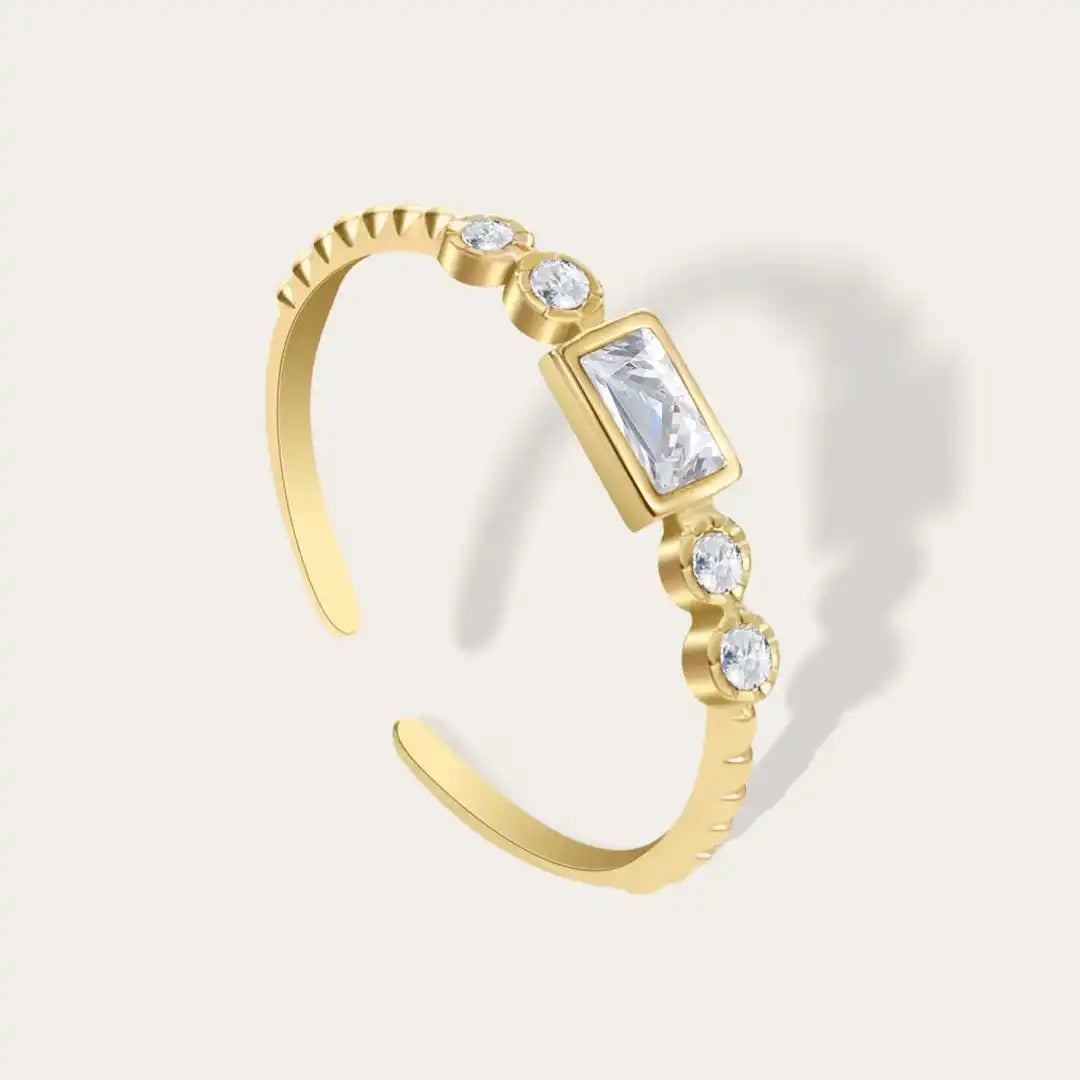 Bague Ouverte Baguette Station