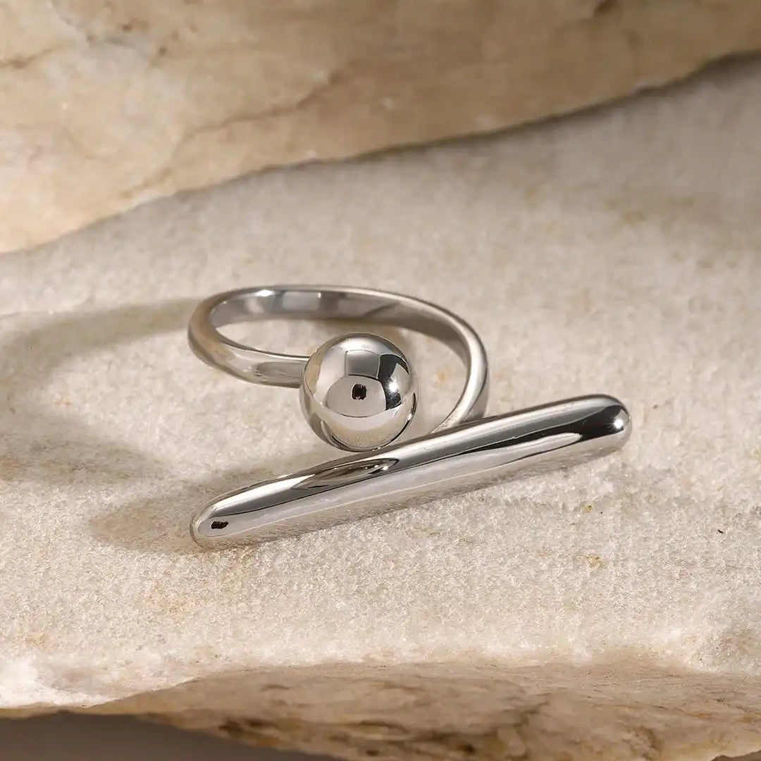 Bague Ajustable Étoile en Or Intemporelle