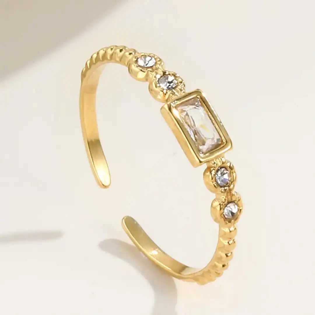 Bague Ouverte Baguette Station