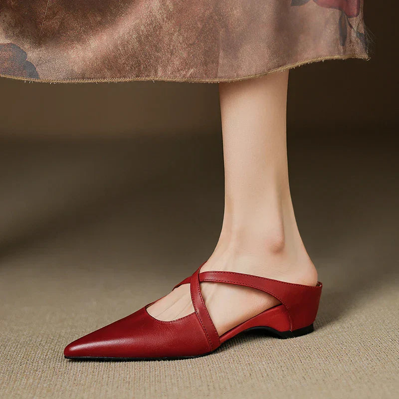 Ginette | Mules Élégantes à Brides Croisées
