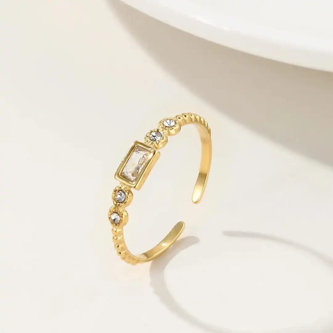 Bague Ouverte Baguette Station