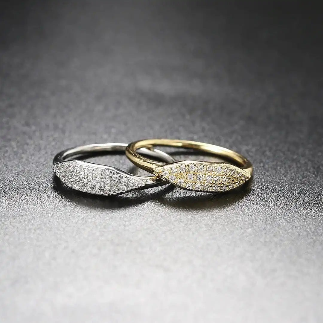 Bague Empilable Pavé Marquise