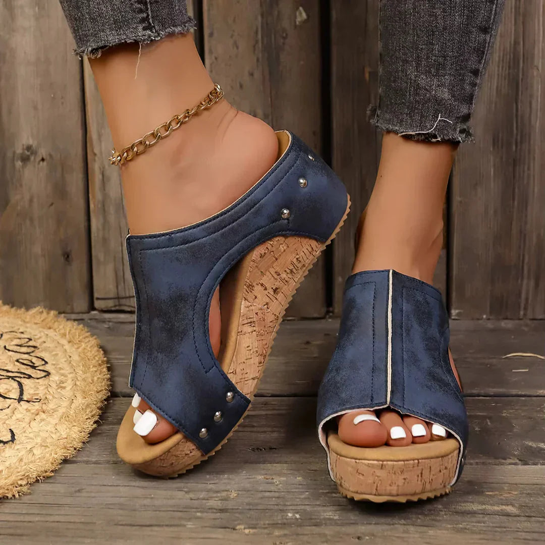 SOFIA | Sandales à Talon Wedge Lumi