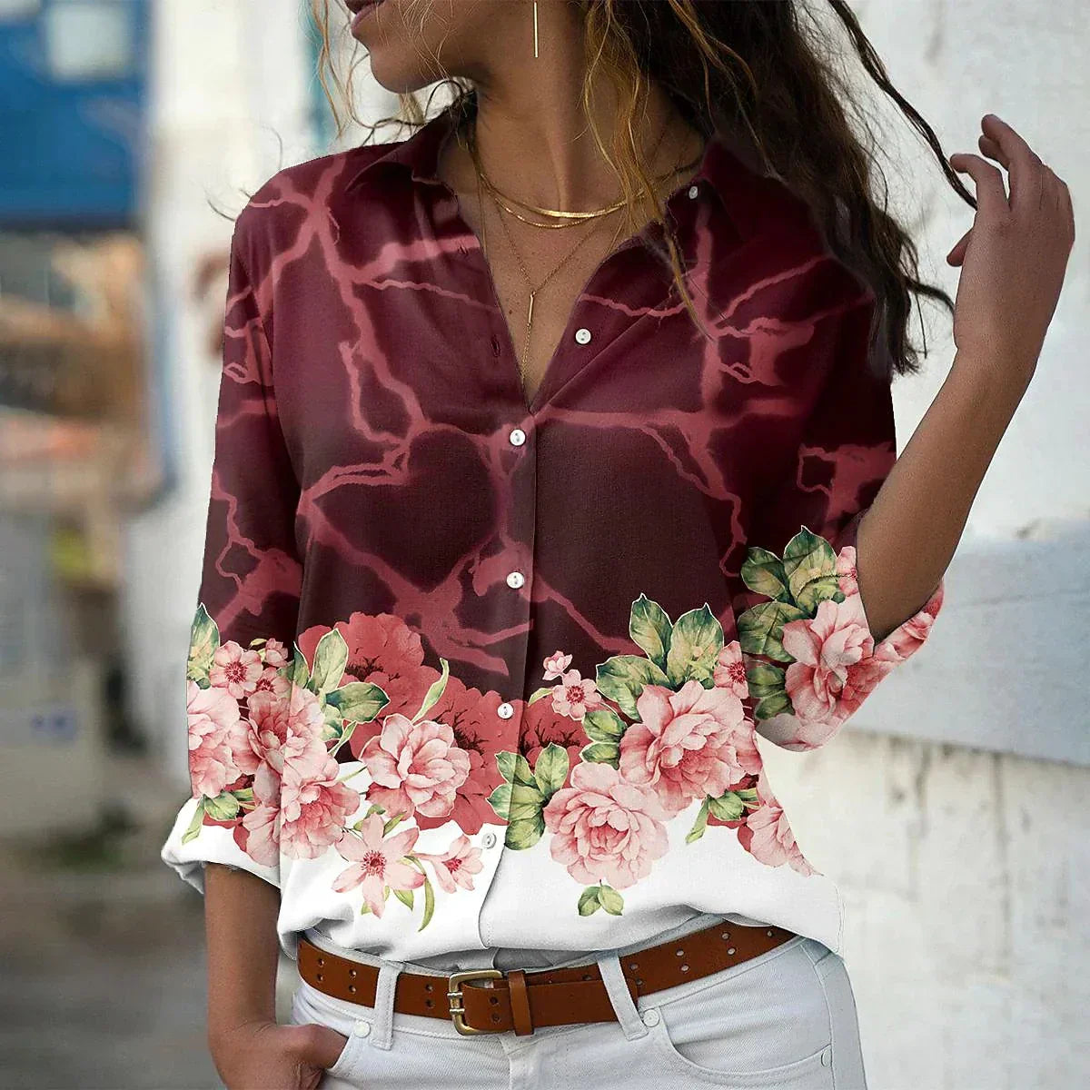 FEY™ | Blouse imprimée