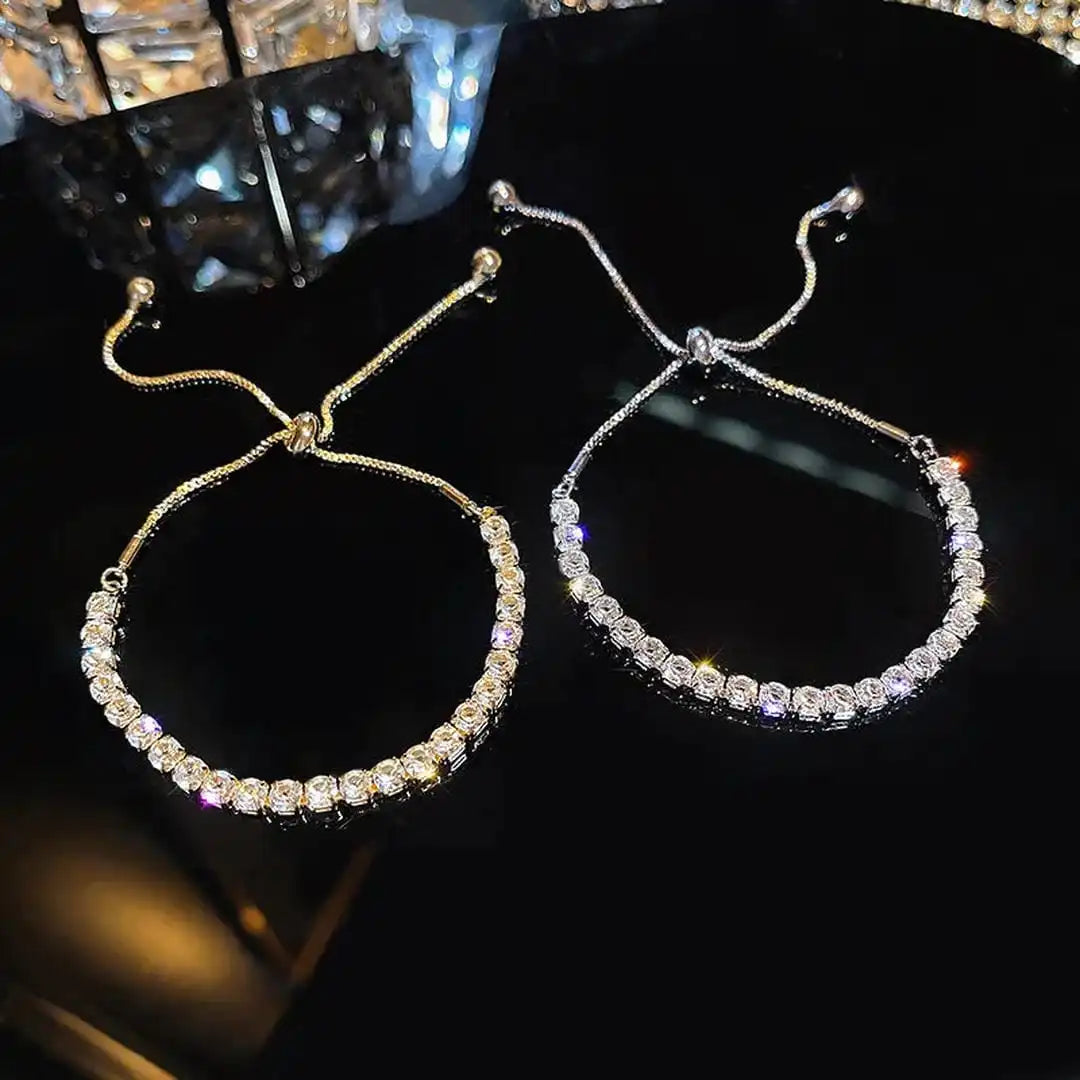 Bracelet en pierres géométriques ajustable