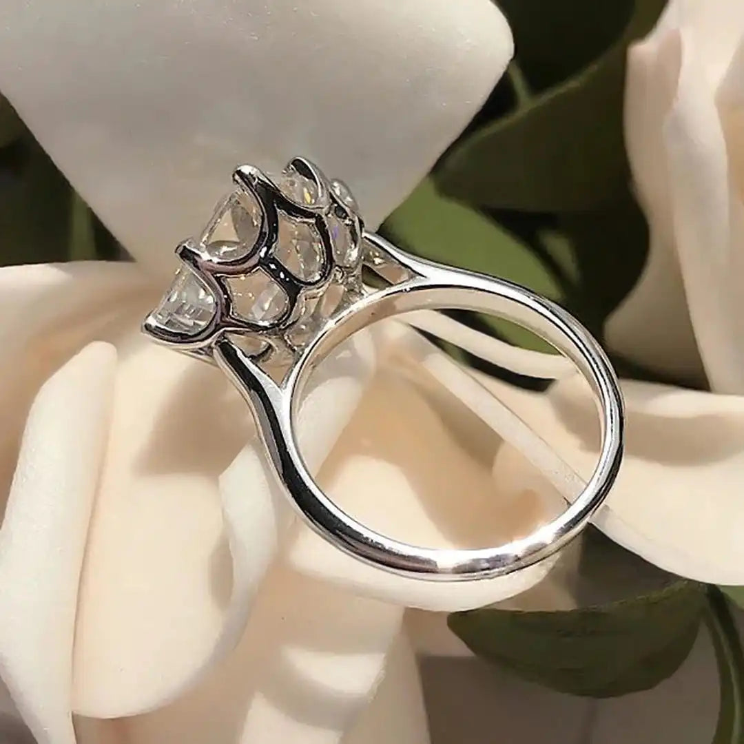 Bague en Zircon Cubique Doré Intemporelle