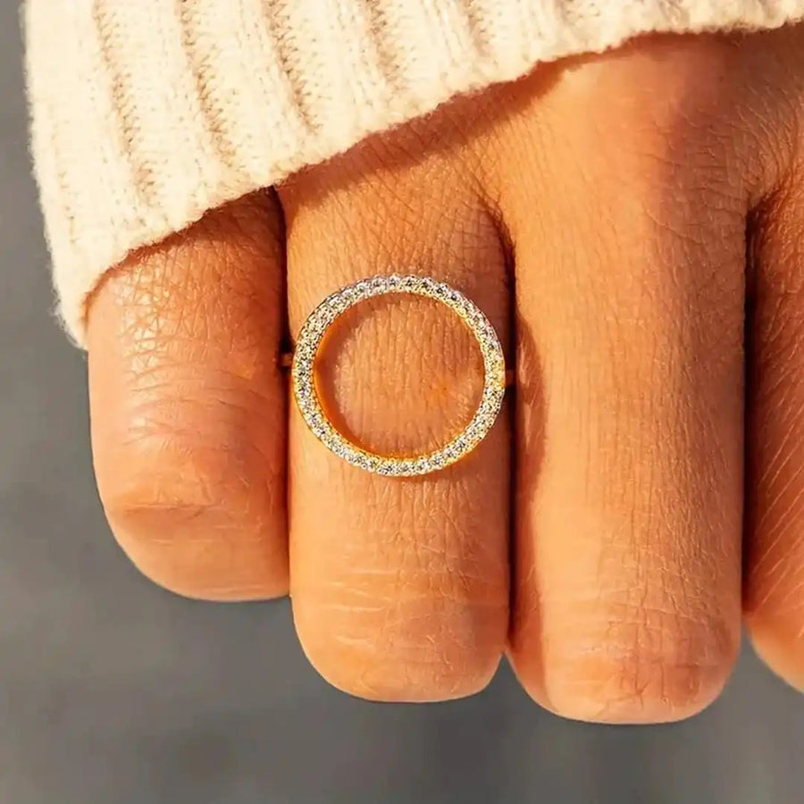 Bague en Zirconia Cubique Rond