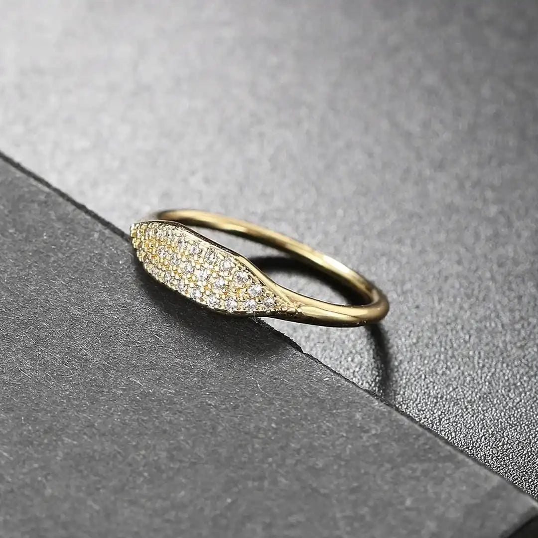 Bague Empilable Pavé Marquise