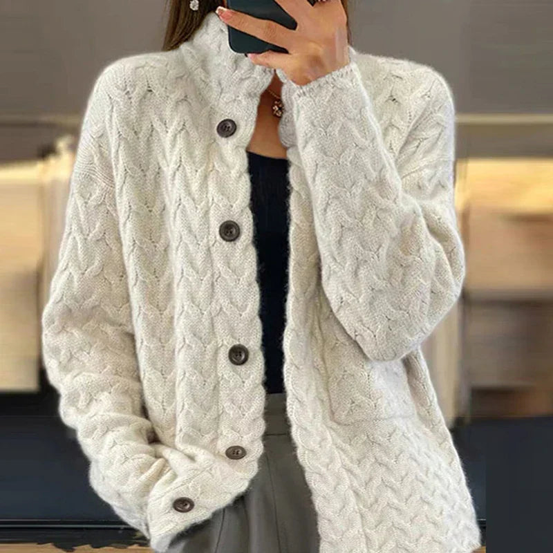 Jeanette - Pull Tricoté Chaud et Stylé pour Femme