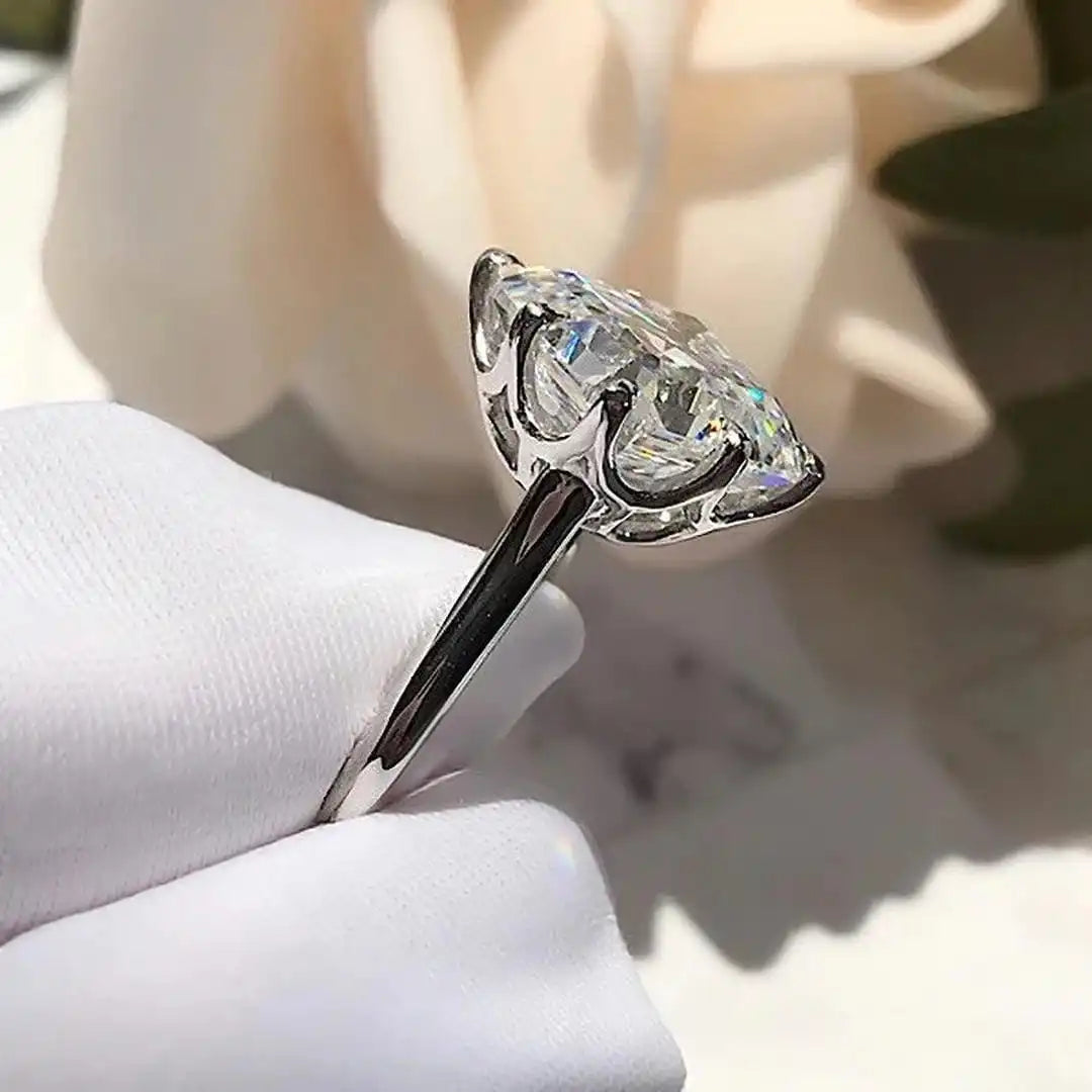 Bague en Zircon Cubique Doré Intemporelle