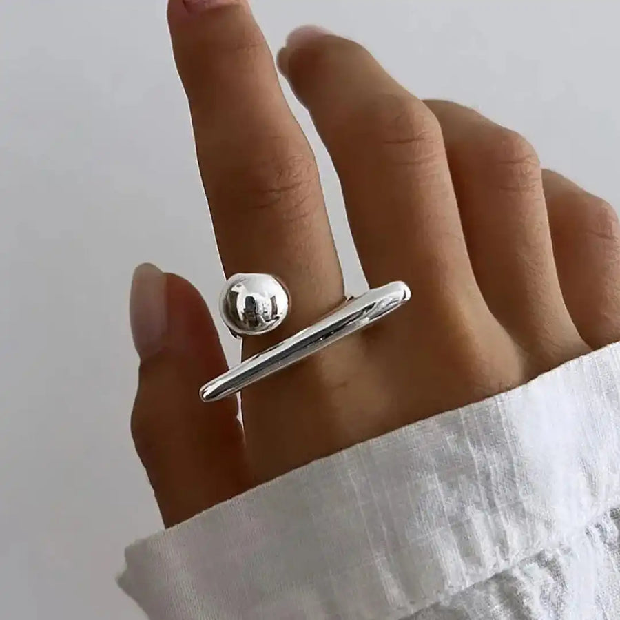 Bague Ajustable Étoile en Or Intemporelle