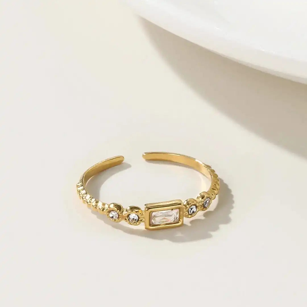 Bague Ouverte Baguette Station