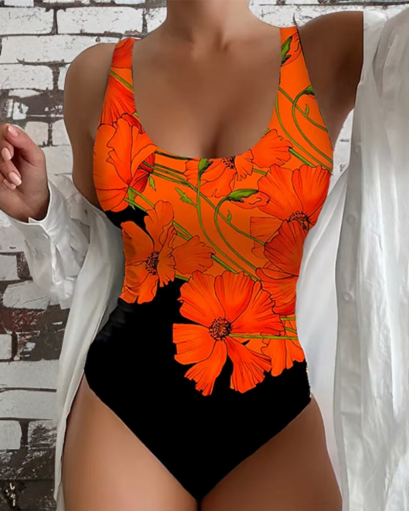 LUCY | Maillot de bain une pièce élégant avec motif floral