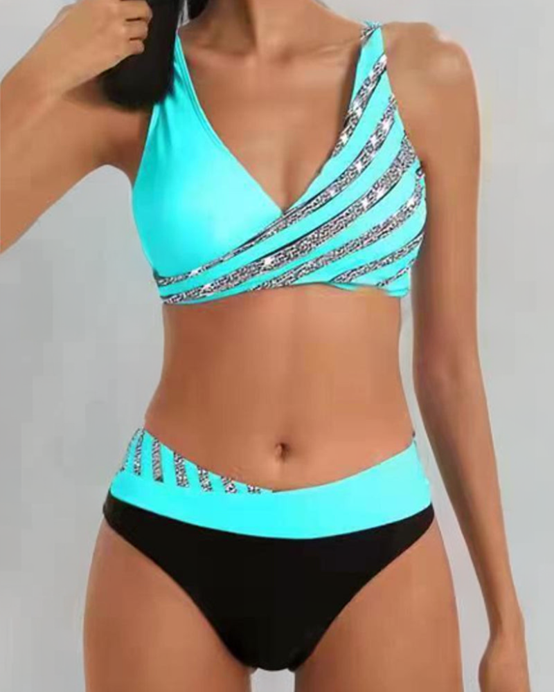 MONA | Bikini Imprimé aux Teintes Chaudes