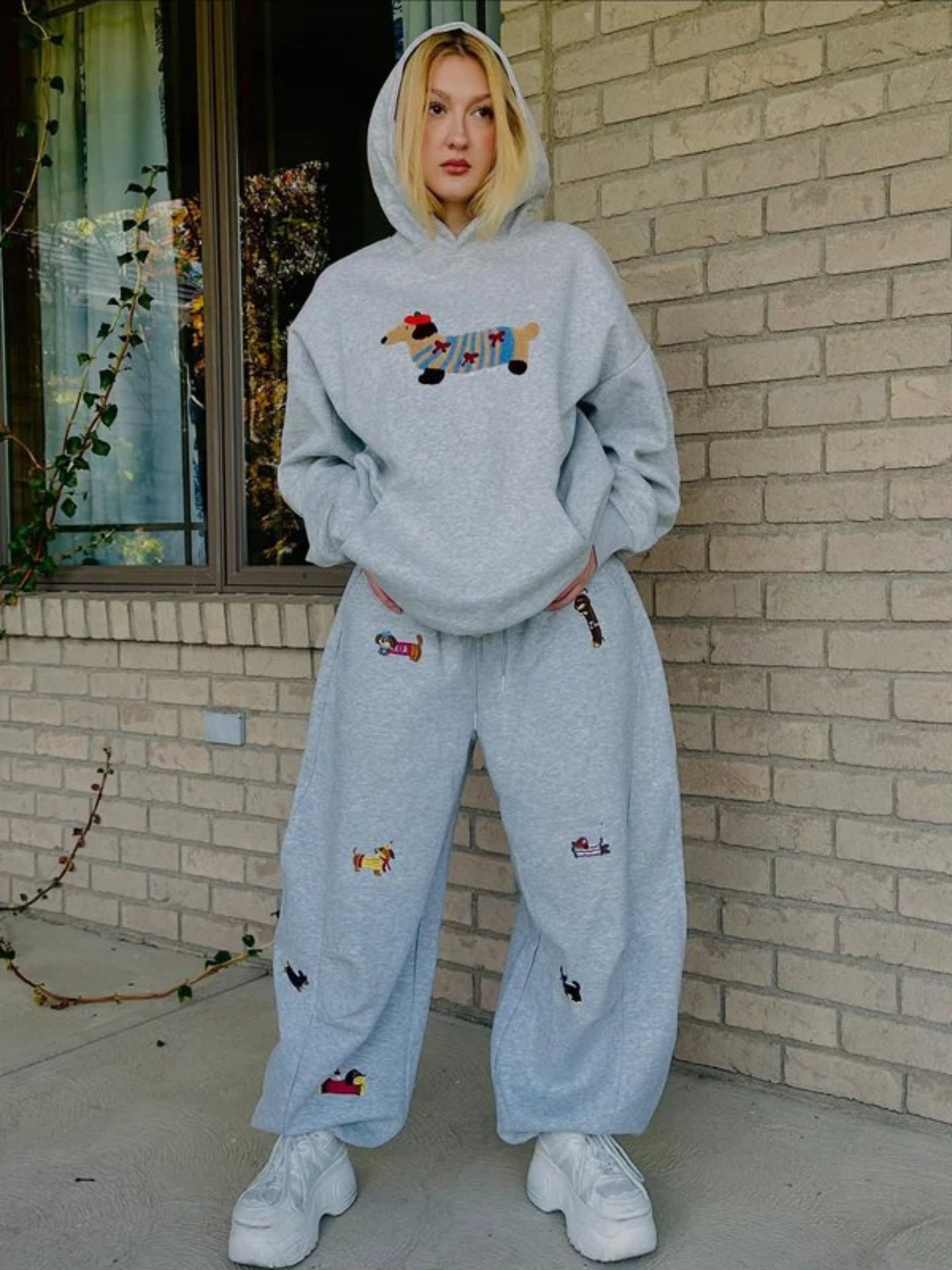 DENISE™ | Hoodie brodé chiot