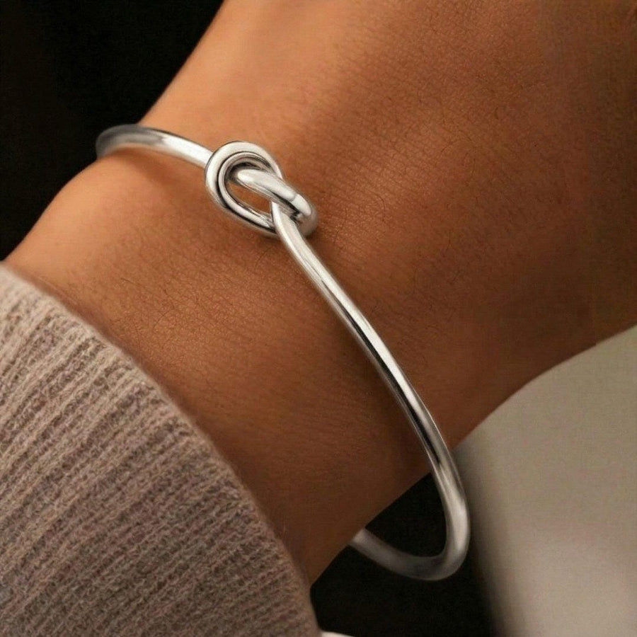 Bracelet Ajustable Nœud Doré
