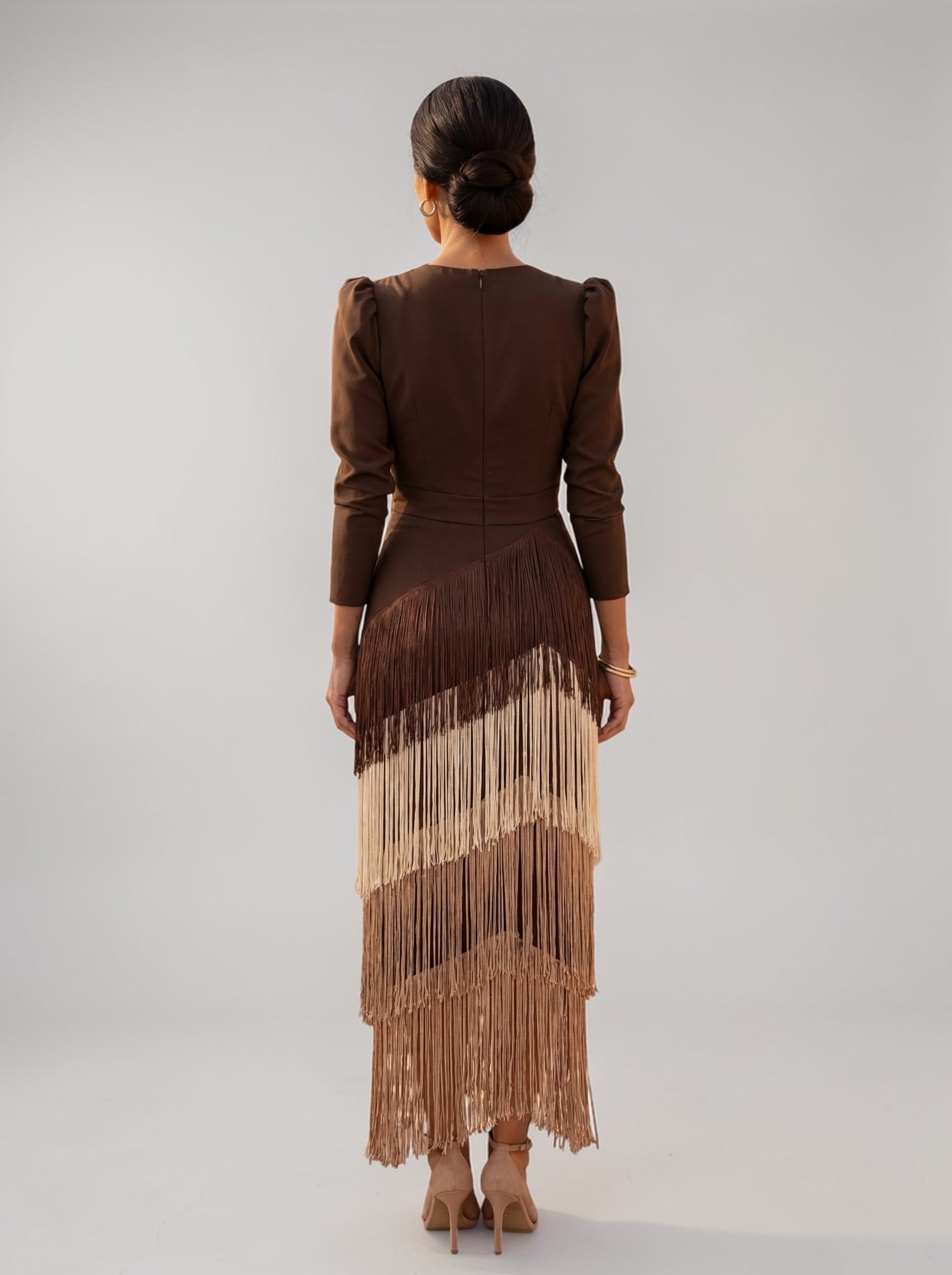 SOFIA | Robe Élégante avec Franges