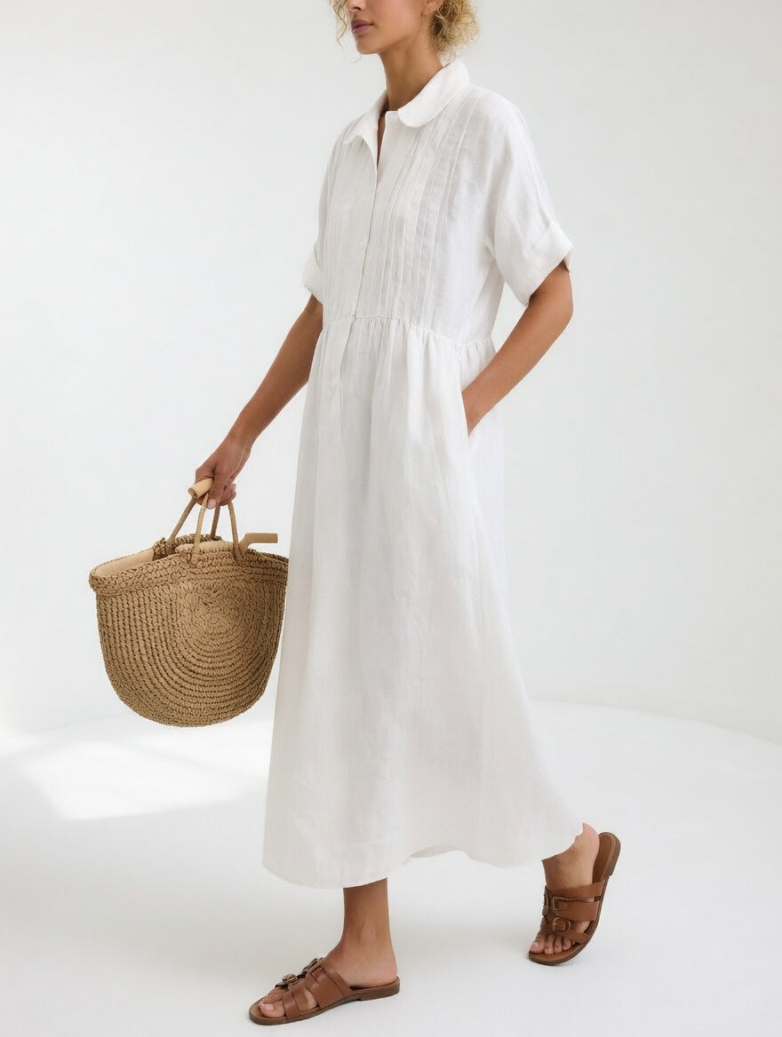 Lysandra | Robe Chemise Longue Intemporelle