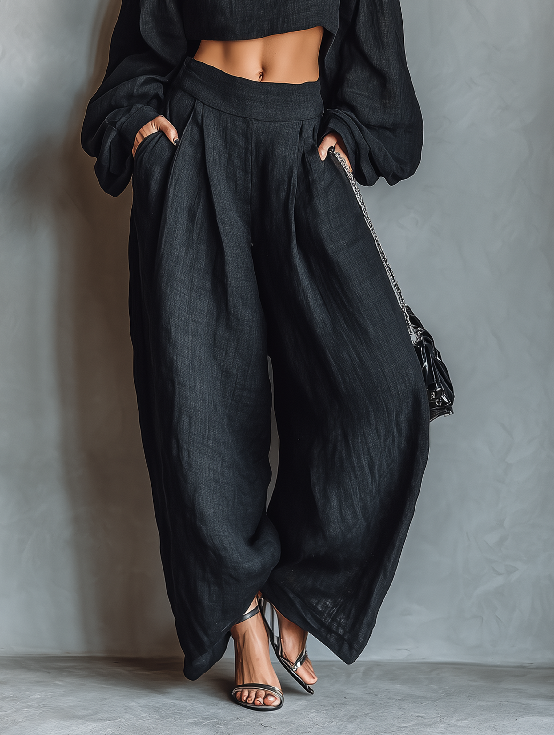TESS™ | Ensemble à Épaules Dégagées avec Pantalon Ample