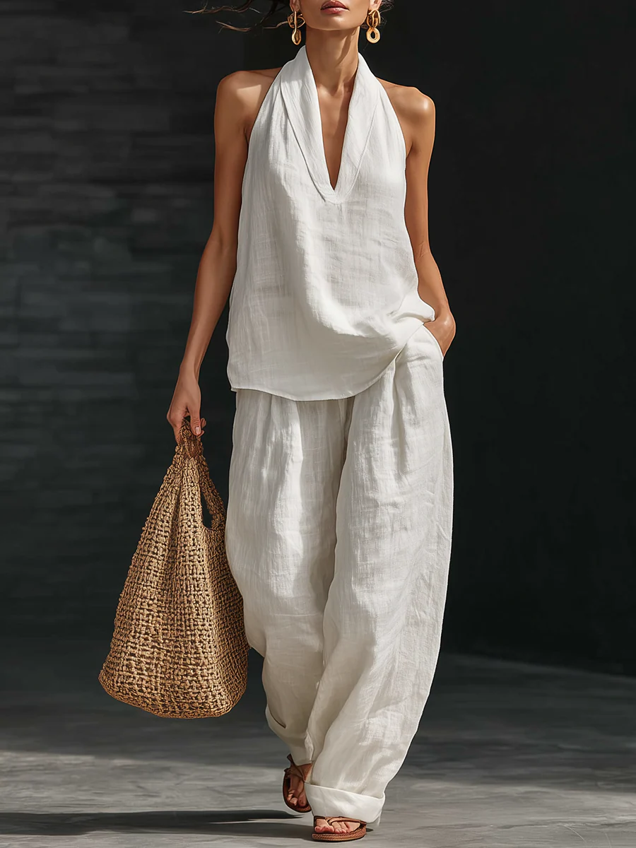 ZOË™ | Ensemble sans manches avec pantalon ample