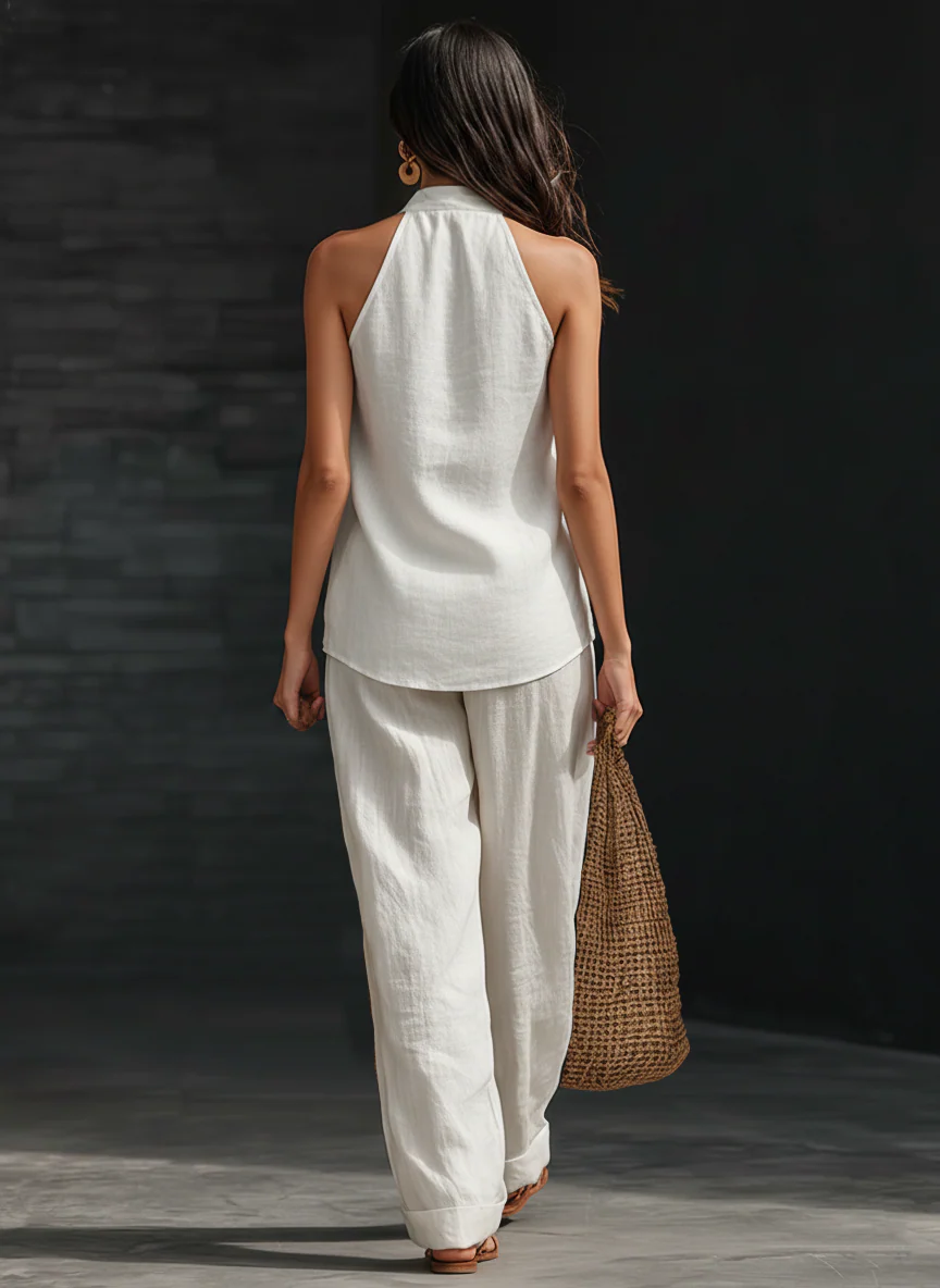 ZOË™ | Ensemble sans manches avec pantalon ample