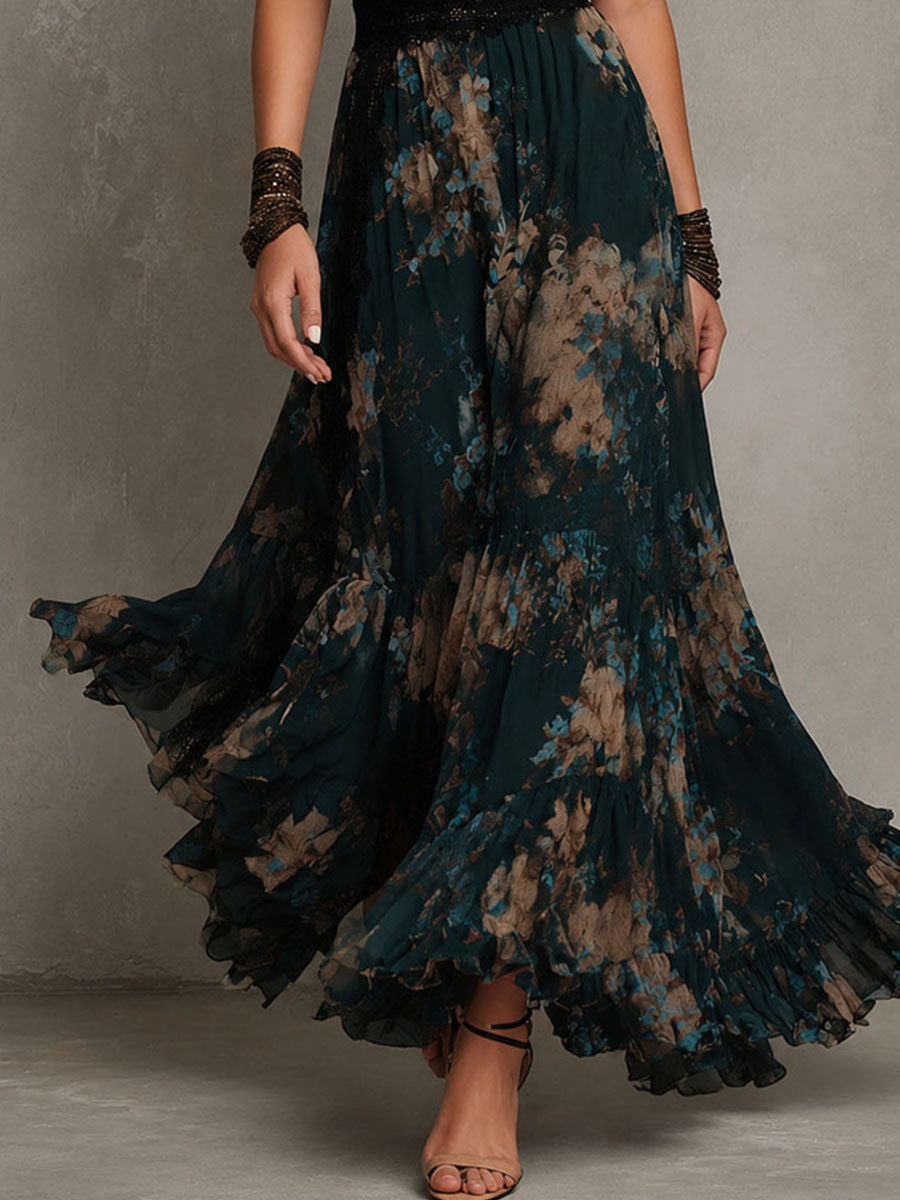 Véronique | Robe Maxi Fleurie Élégante