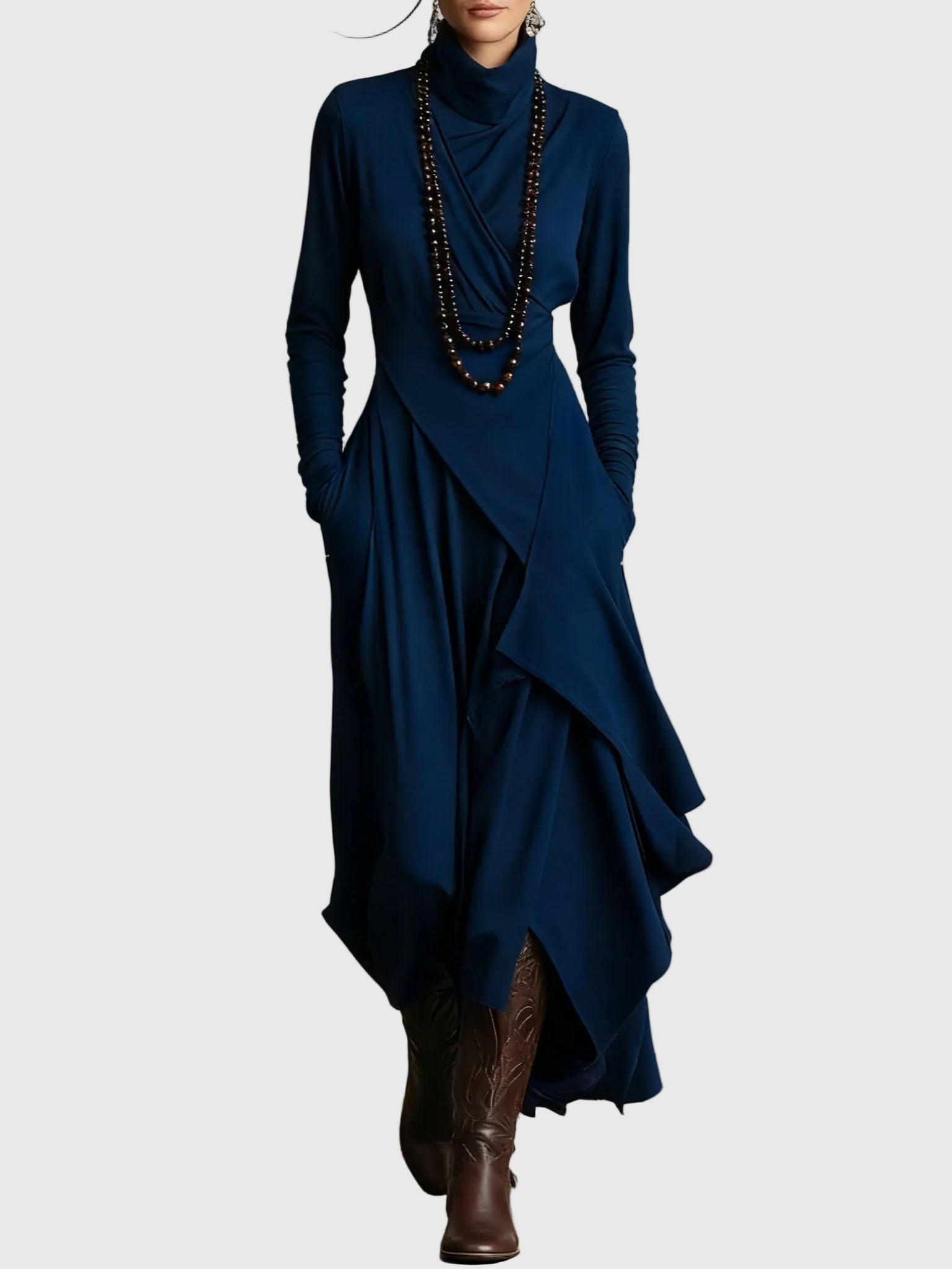Isabeau | Robe Maxi Drapée Élégance