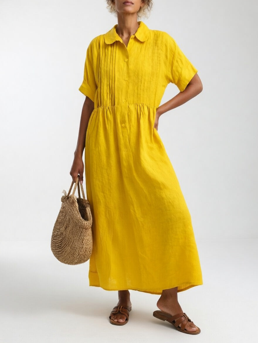 LYSANDRA | Robe chemise fluide estivale