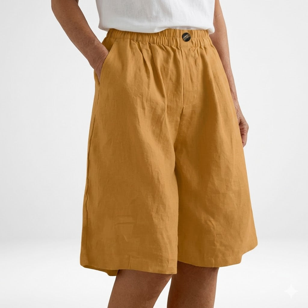WANDELINE | Short large taille élastique confort estival naturel