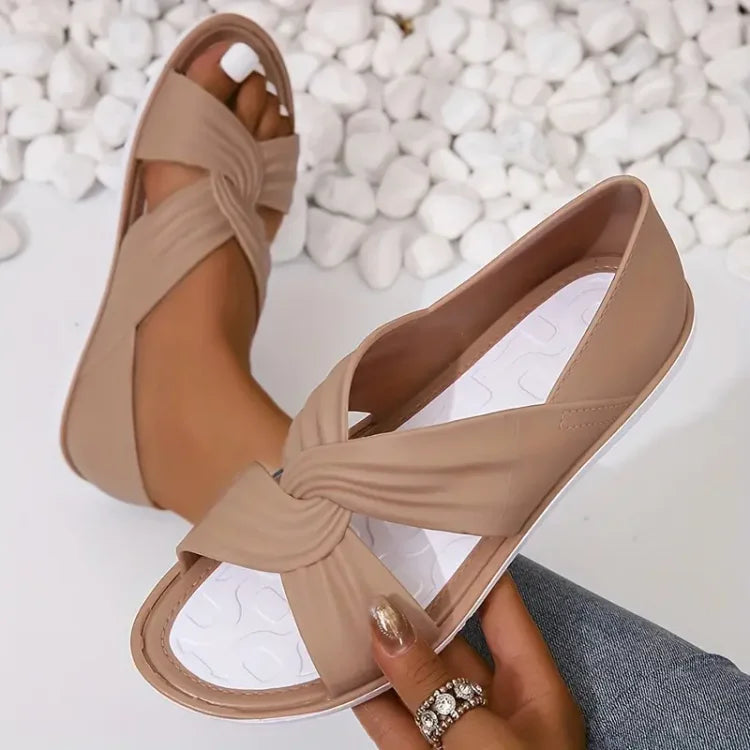 Florinda - Sandales confortables à nœud papillon pour femmes