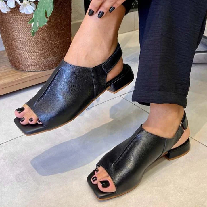 Blyzara - Sandales ouvertes femme confort élégant à talon bas moderne