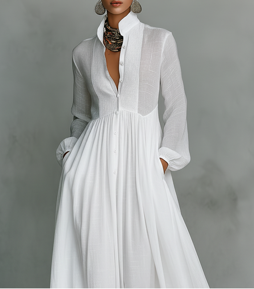 ÉLISA | Robe maxi minimaliste raffinée