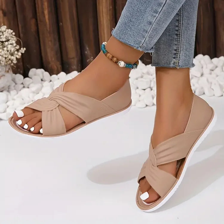 Florinda - Sandales confortables à nœud papillon pour femmes