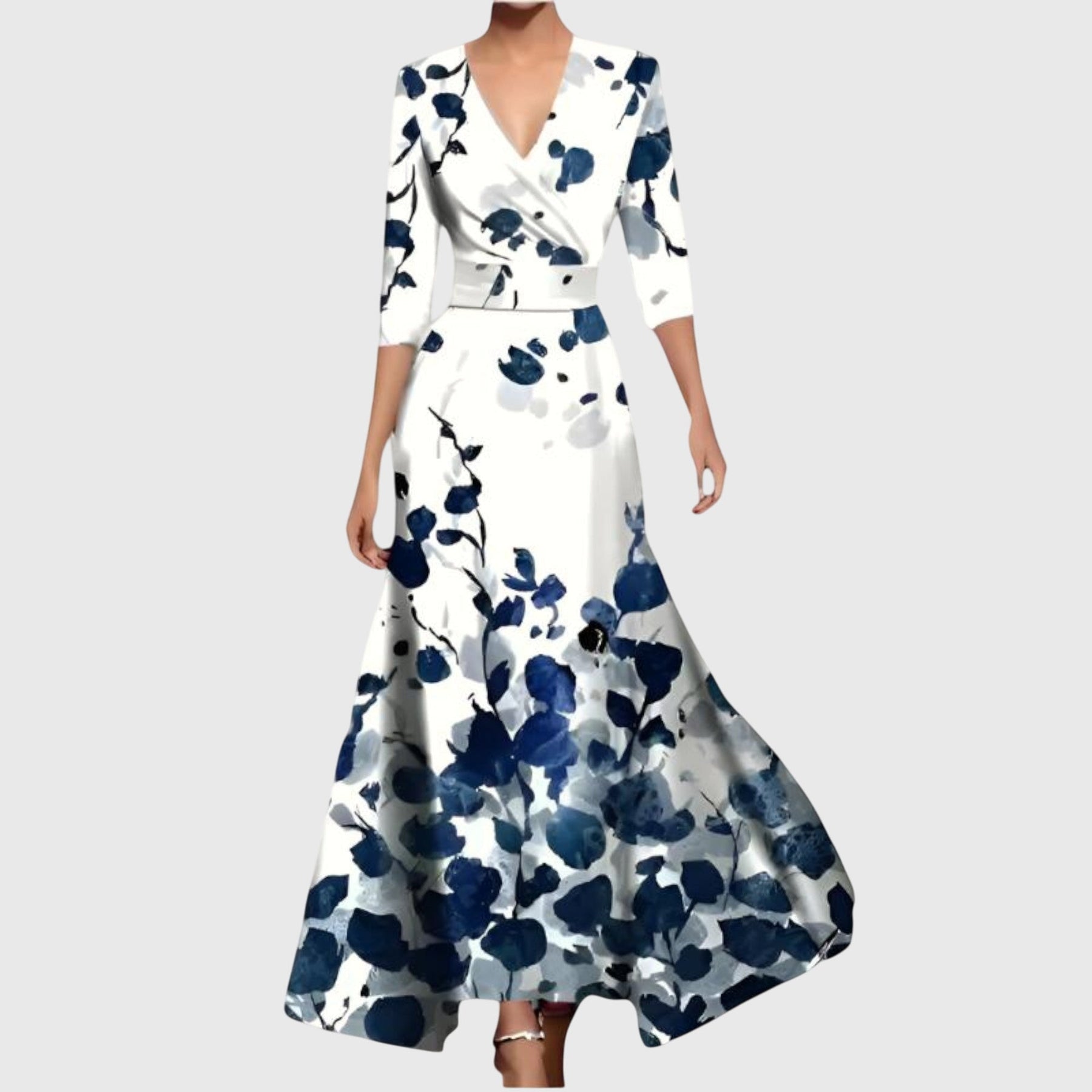 Sidonie | Robe Maxi Cache-Cœur Florale