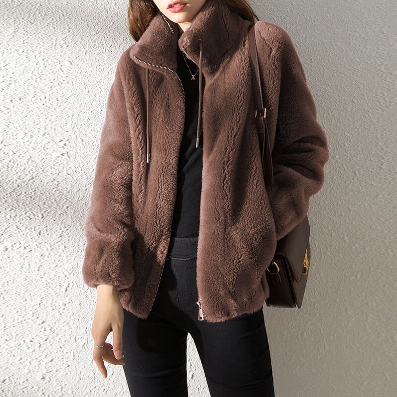 Lune | Manteau Matelassé à Col Montant