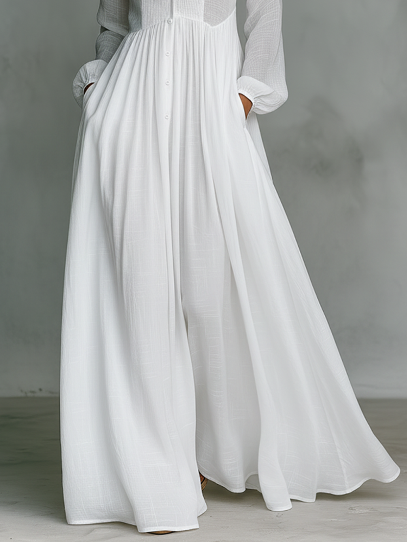ÉLISA | Robe maxi minimaliste raffinée