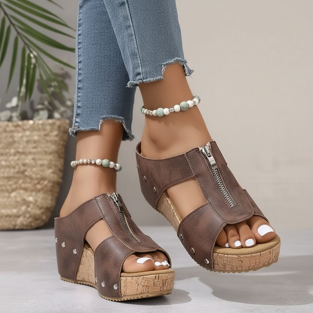 GIGI | Sandales compensées stylées