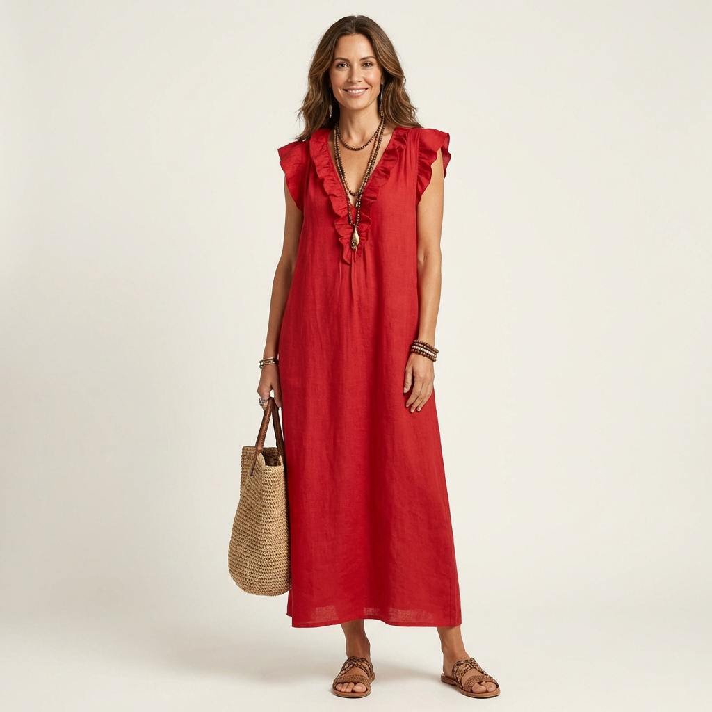 Marguerite | Robe Maxi Bohème Élégante