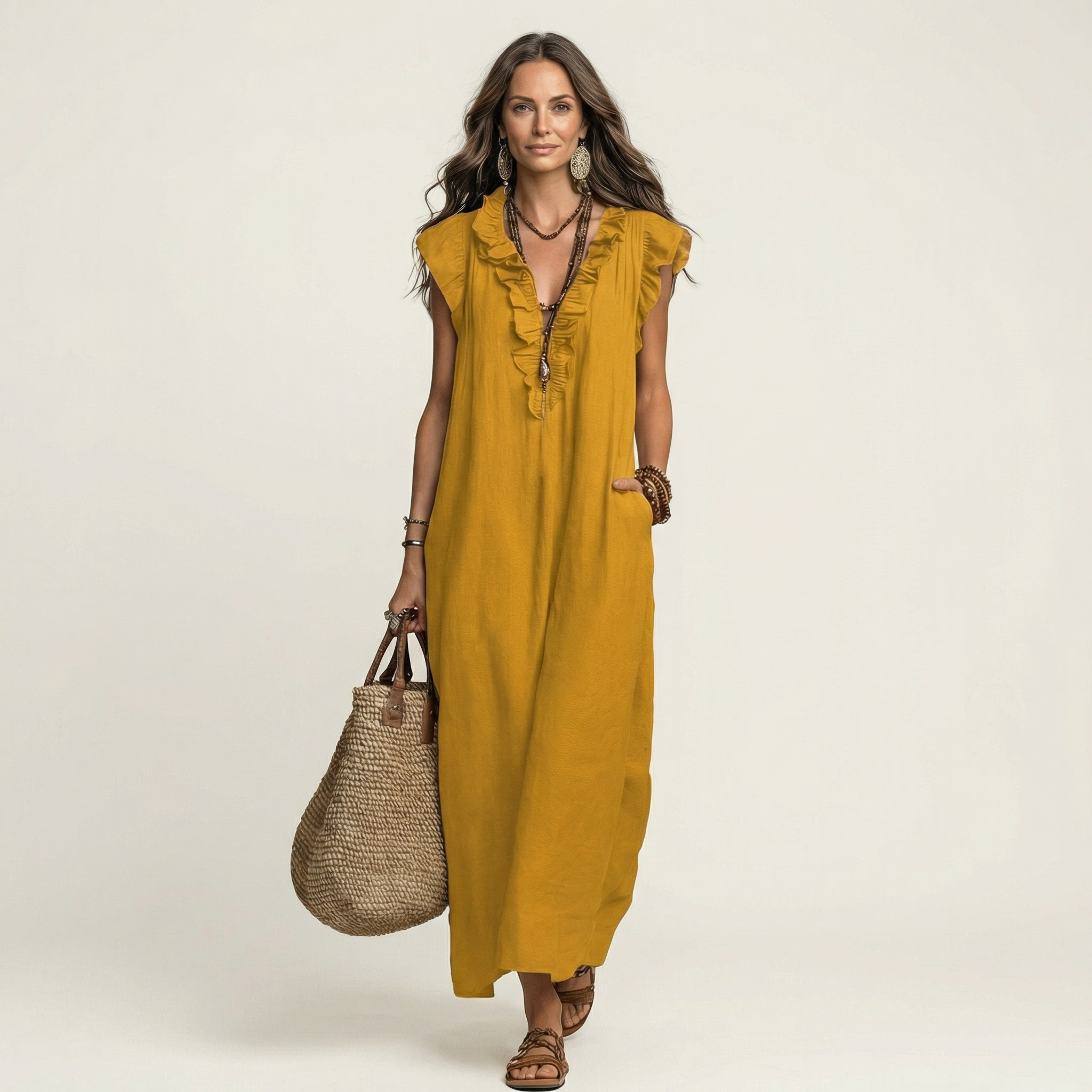 Marguerite | Robe Maxi Bohème Élégante