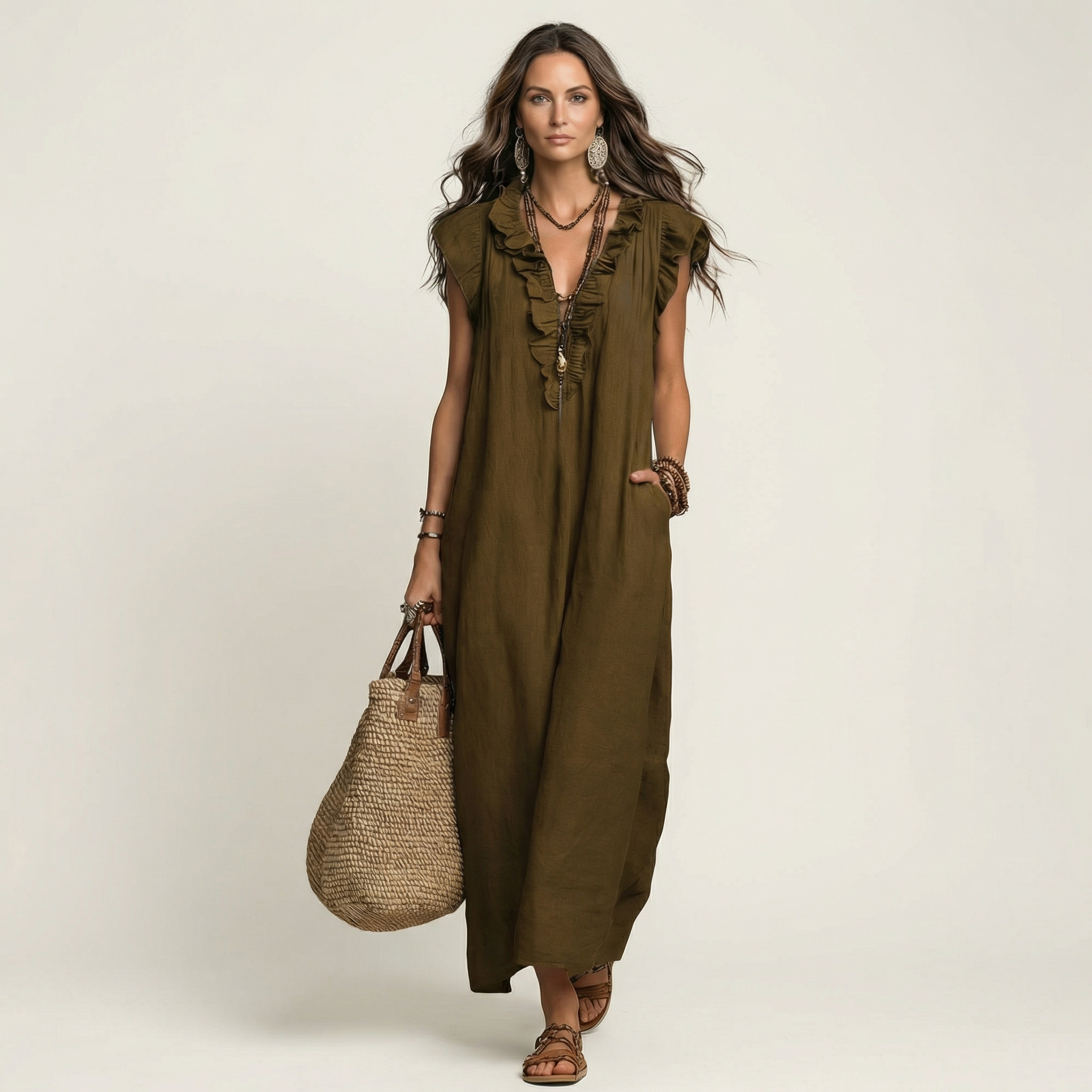 Marguerite | Robe Maxi Bohème Élégante