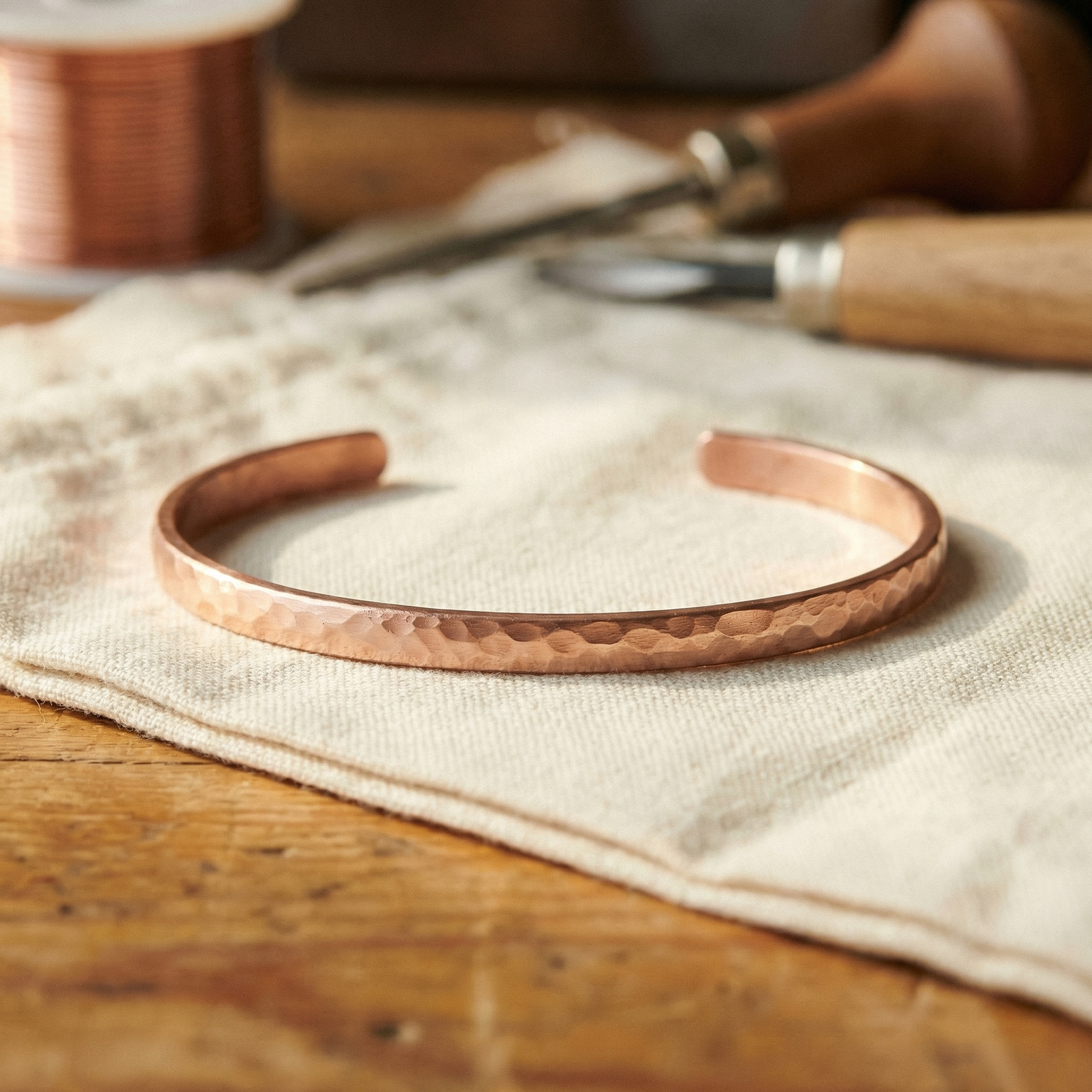 Océane | Bracelet de Cheville en Cuivre Pur