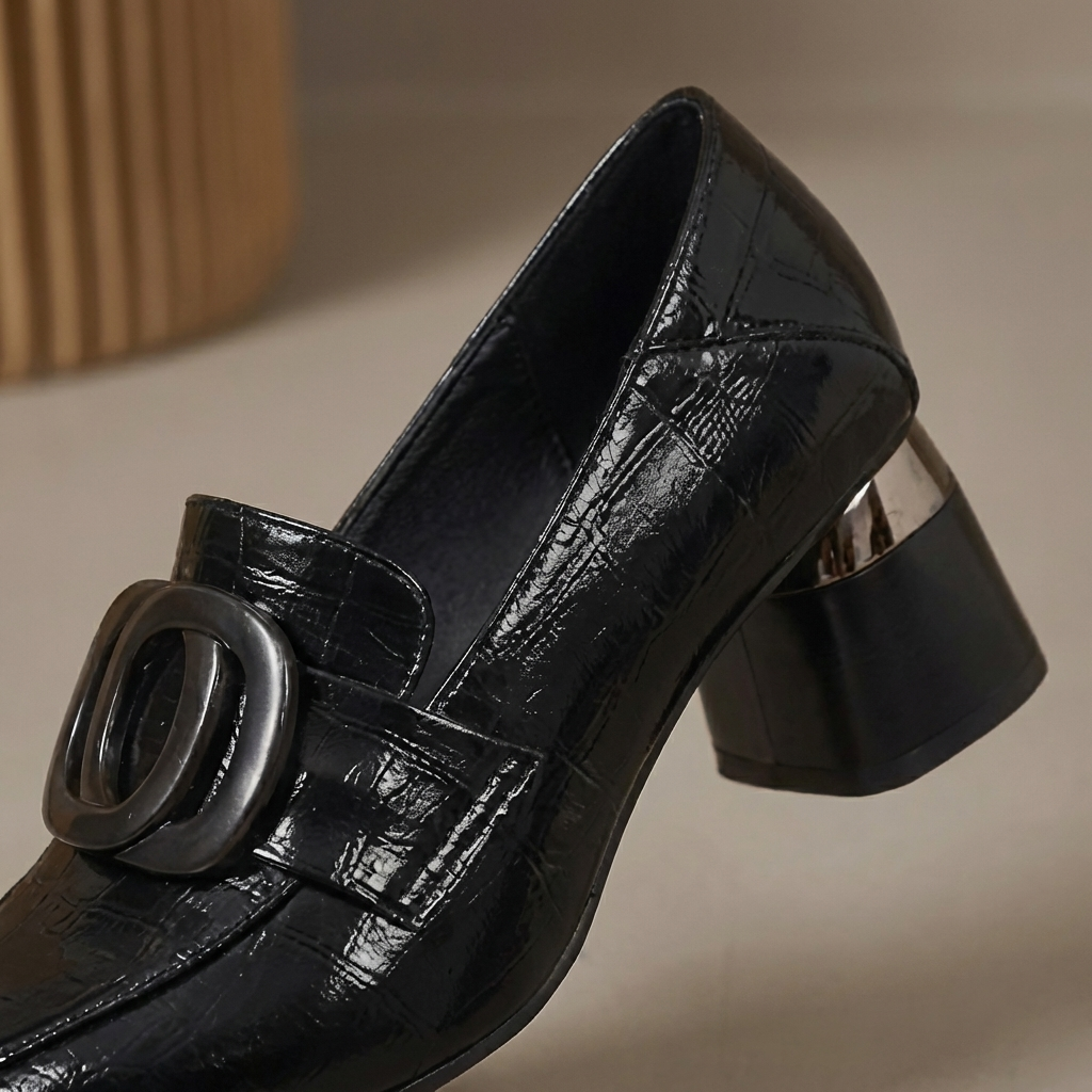 VALORA | Mocassins en cuir à talons