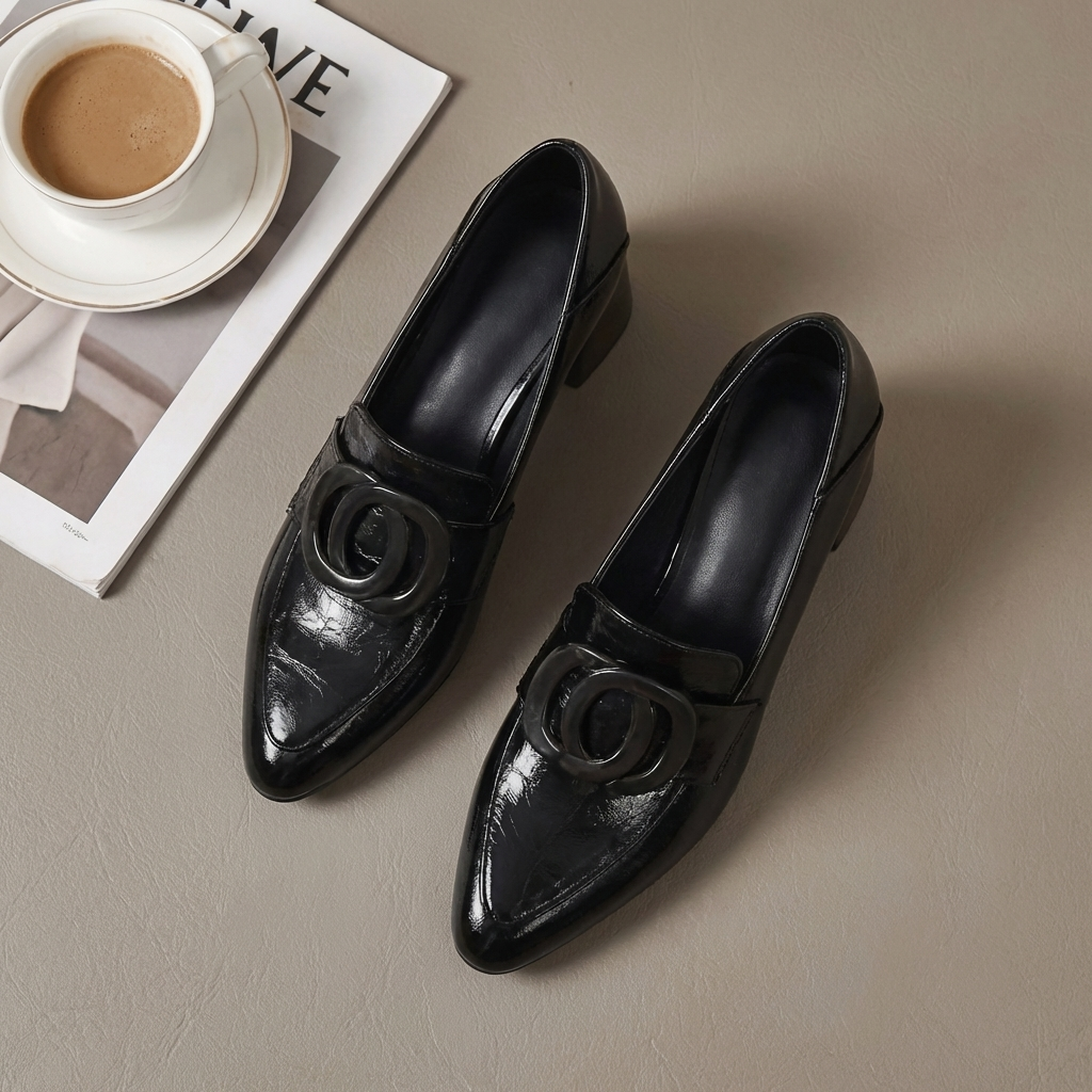 VALORA | Mocassins en cuir à talons