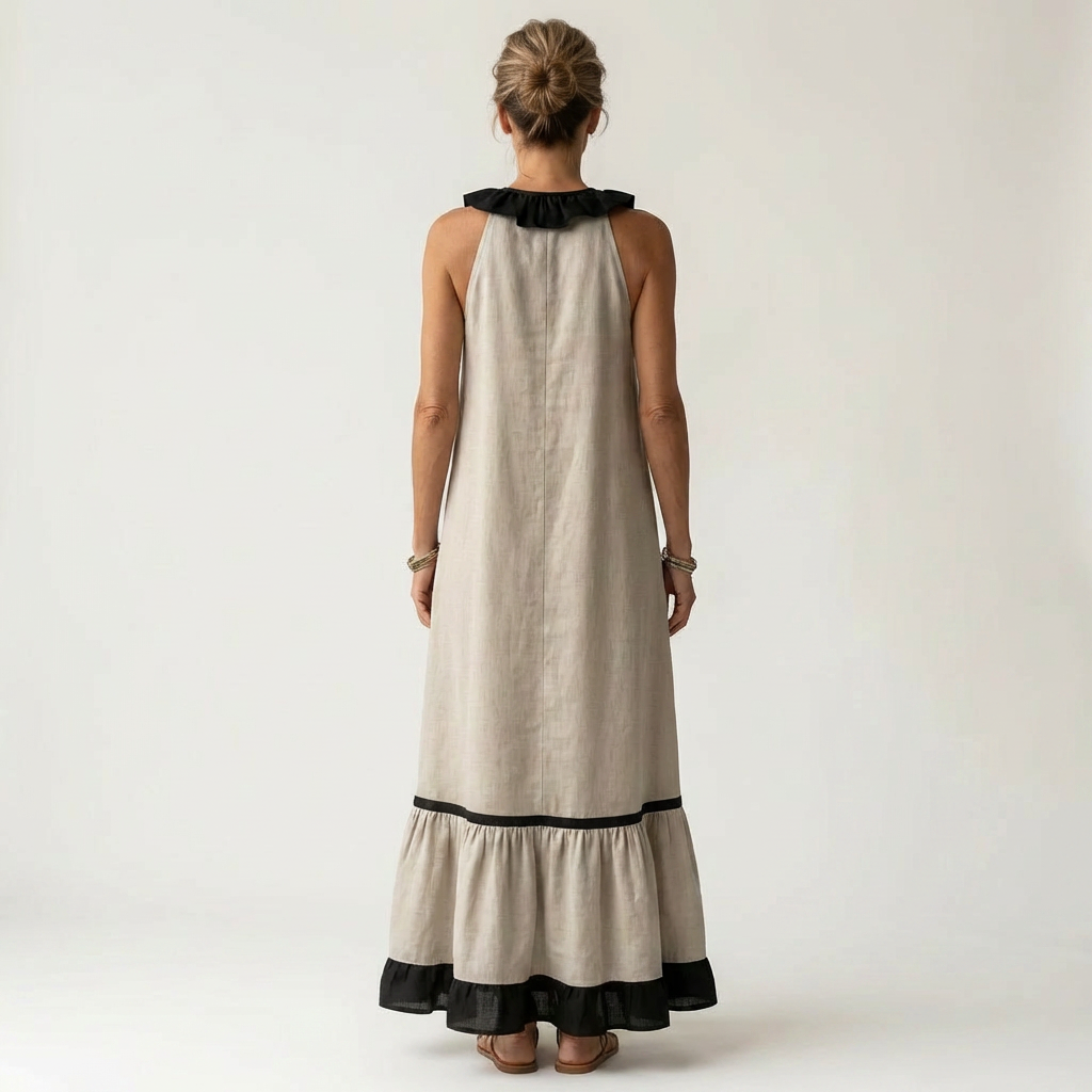 Bernadette | Robe Maxi Élégante à Volants