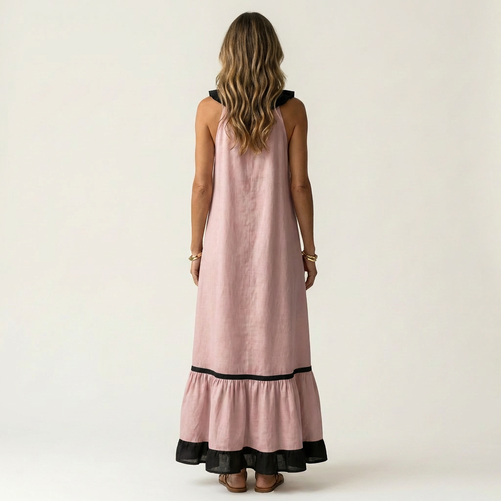 Bernadette | Robe Maxi Élégante à Volants