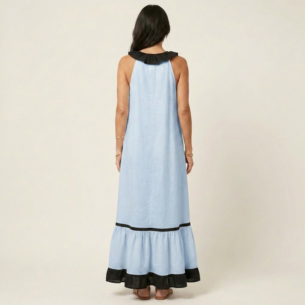 Bernadette | Robe Maxi Élégante à Volants