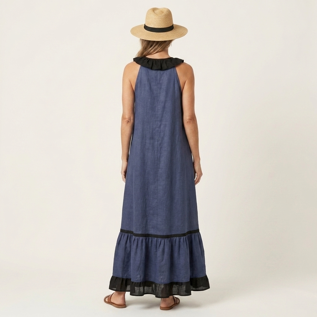 Bernadette | Robe Maxi Élégante à Volants