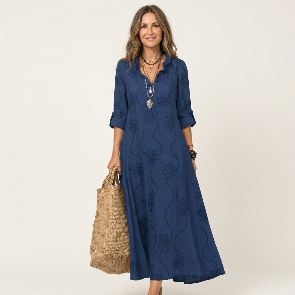 Jeanne | Robe Maxi Bohème Élégante