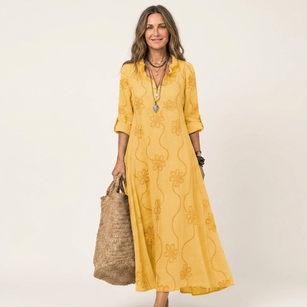 Jeanne | Robe Maxi Bohème Élégante