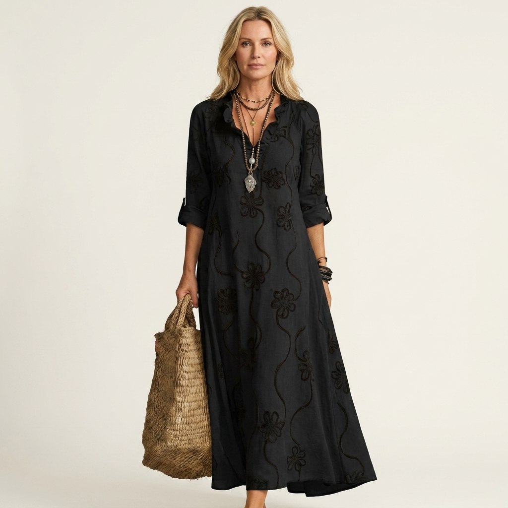 Jeanne | Robe Maxi Bohème Élégante